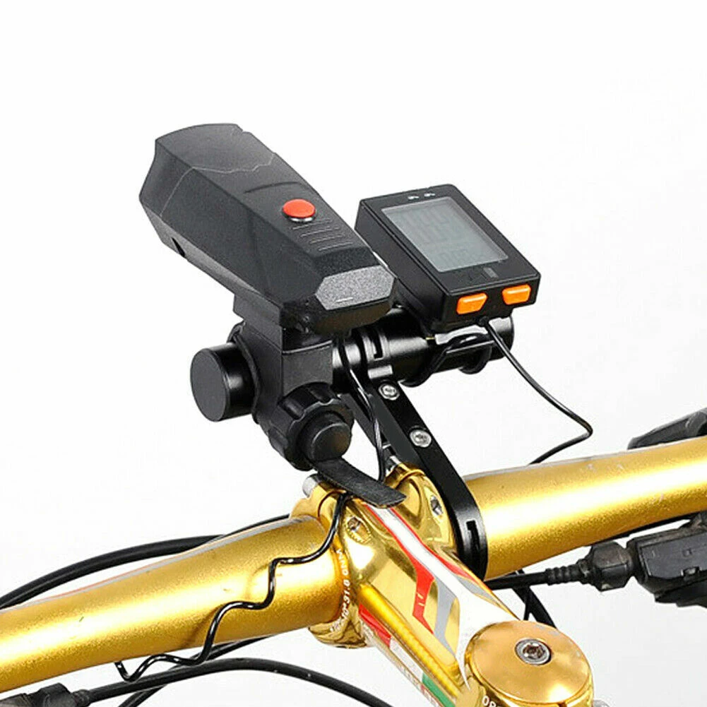 Bike Handlebar Extender Aluminum Alloy Bicycle Handlebar Extension Bracket for Holding E-Bike Lamp Speedometer GPS Phone Mount