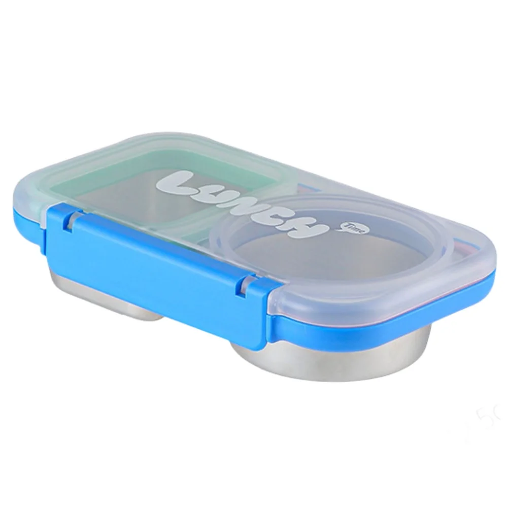 2 Compartment Insulated Meal Prep Contain Box Thermal Food Container Leakproof Snack Storage Box For Office School Outdoor Daily