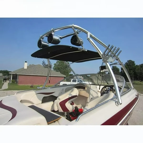 Liquid Boat Wakeboard Tower clear Anodized Fits Ocean Environment