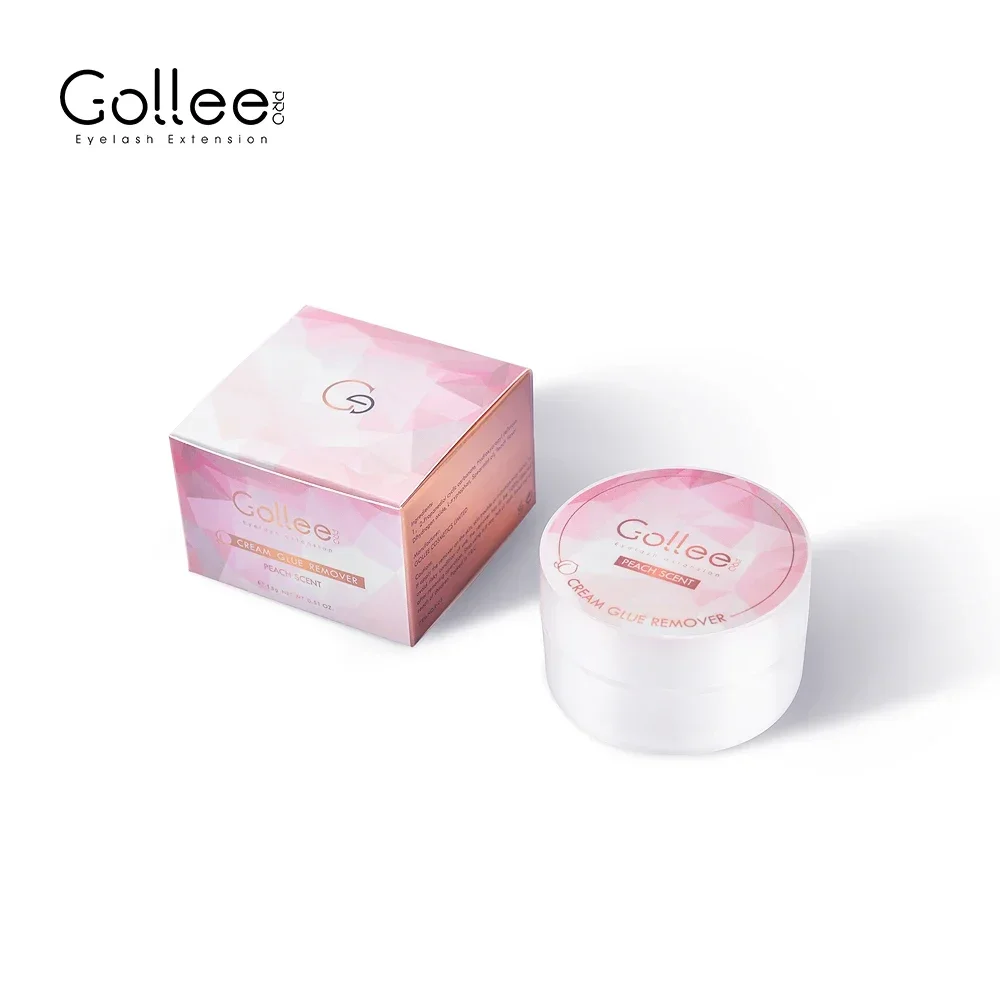 Gollee Peach Smell 15g Eyelash Adhesive Removing Cream No stimulation Fast Cleaning Makeup Remover Grafting Eyelash Adhesive Gel