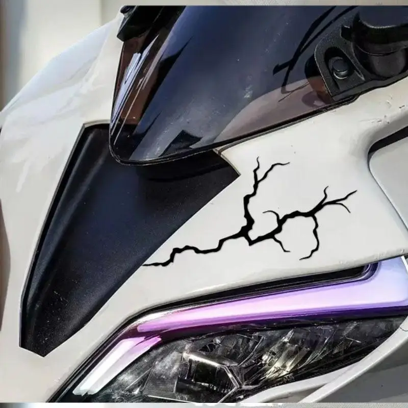 شارات سكوتر آمنة مقاومة للماء - تصميم لايتنينج عاكس لخوذات الدراجات النارية