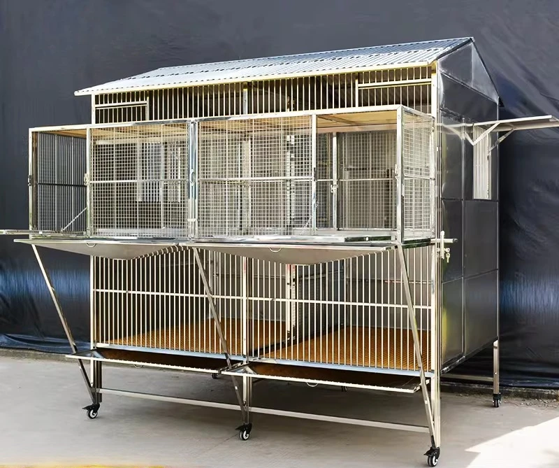 Stainless steel pigeon cages for household pigeons can only enter the new type of pigeon breeding cages