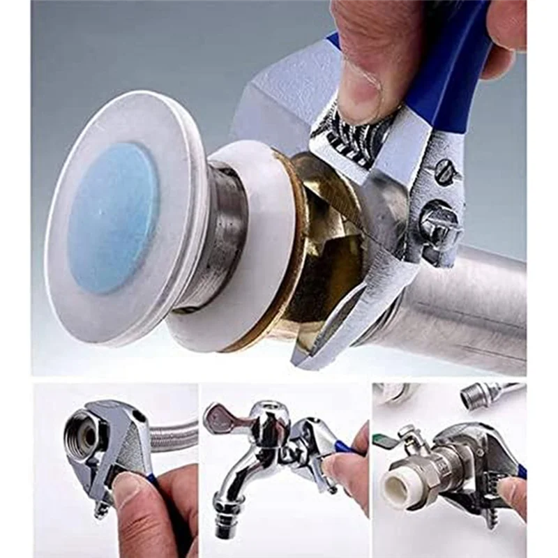 

4 Piece 8In(210Mm) Short Handle Adjustable Wrench + About 1.7In Wide Jaw Opening Fit For Plumbing Auto Repair Home Maintenance