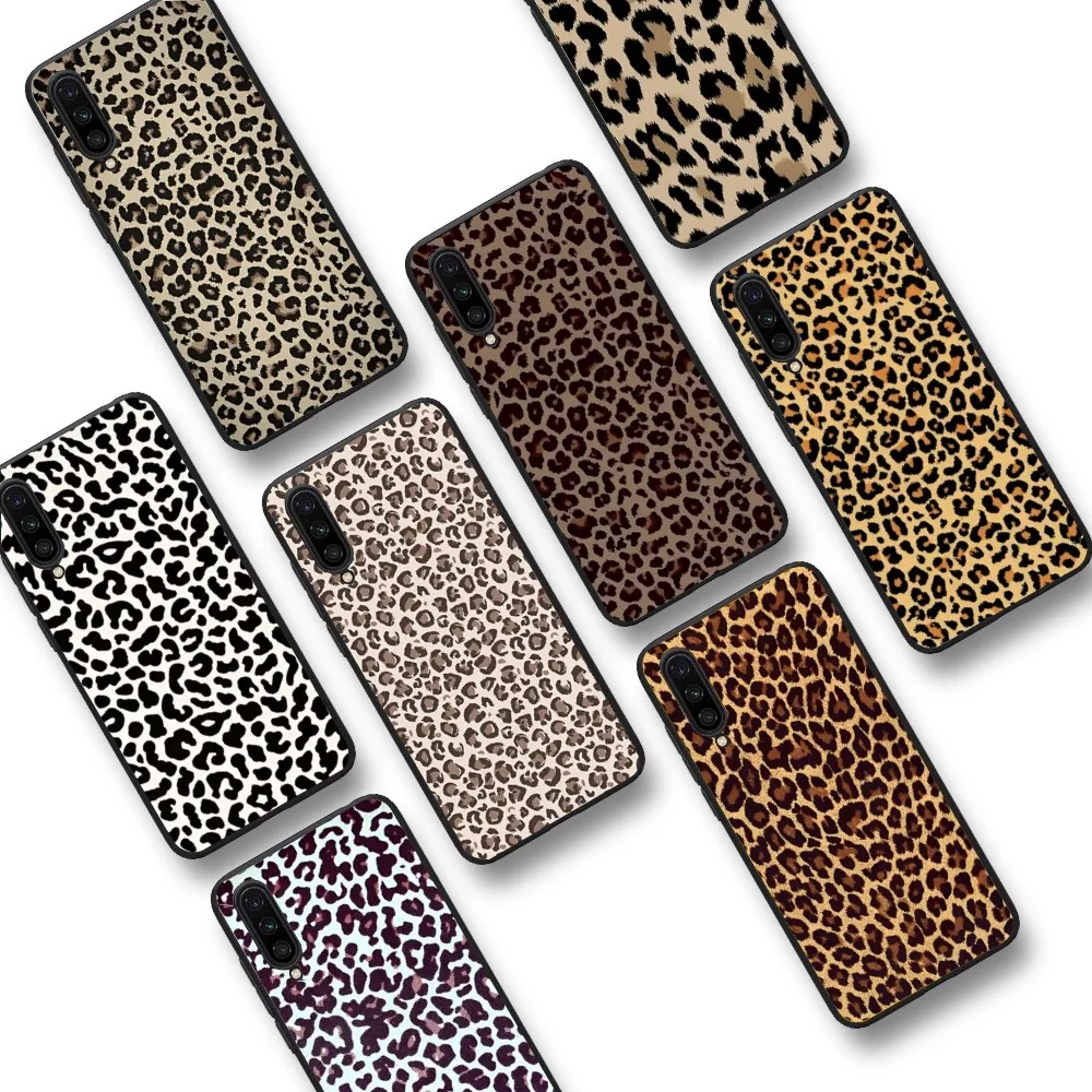 INS Brown Leopard Print Phone Case For Xiaomi Mi 5X 8 9 10 11 12 lite pro 10T PocoX3pro PocoM3 Note 10 pro lite