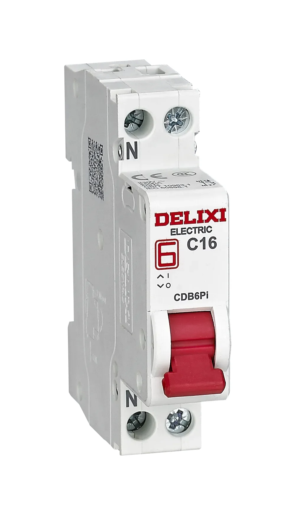 DELIXI Miniature circuit breaker  MCB   CDB6i 6KA  1P  type C 230V/400V 1A 2A 3A 4A 6A 10A 16A 20A 25A 32A 40A 50A 63A