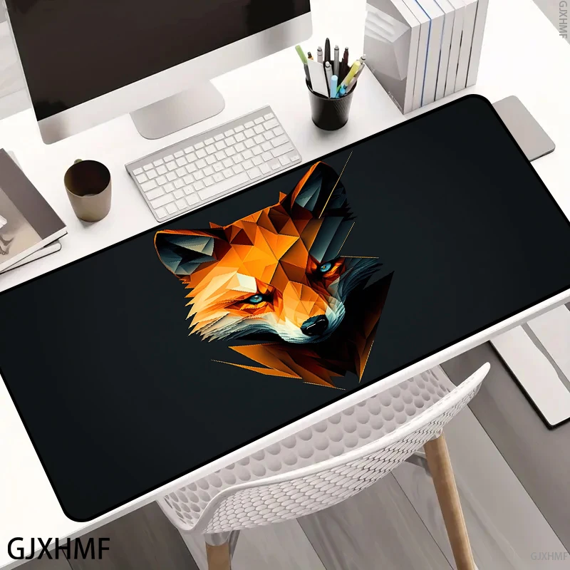

Mausepad XXL Desk Mats Gaming Mat Pad on The Table Office Gamer Accessories Keyboard Mats Fox Motifs Mouse Pad Mouse Carpet