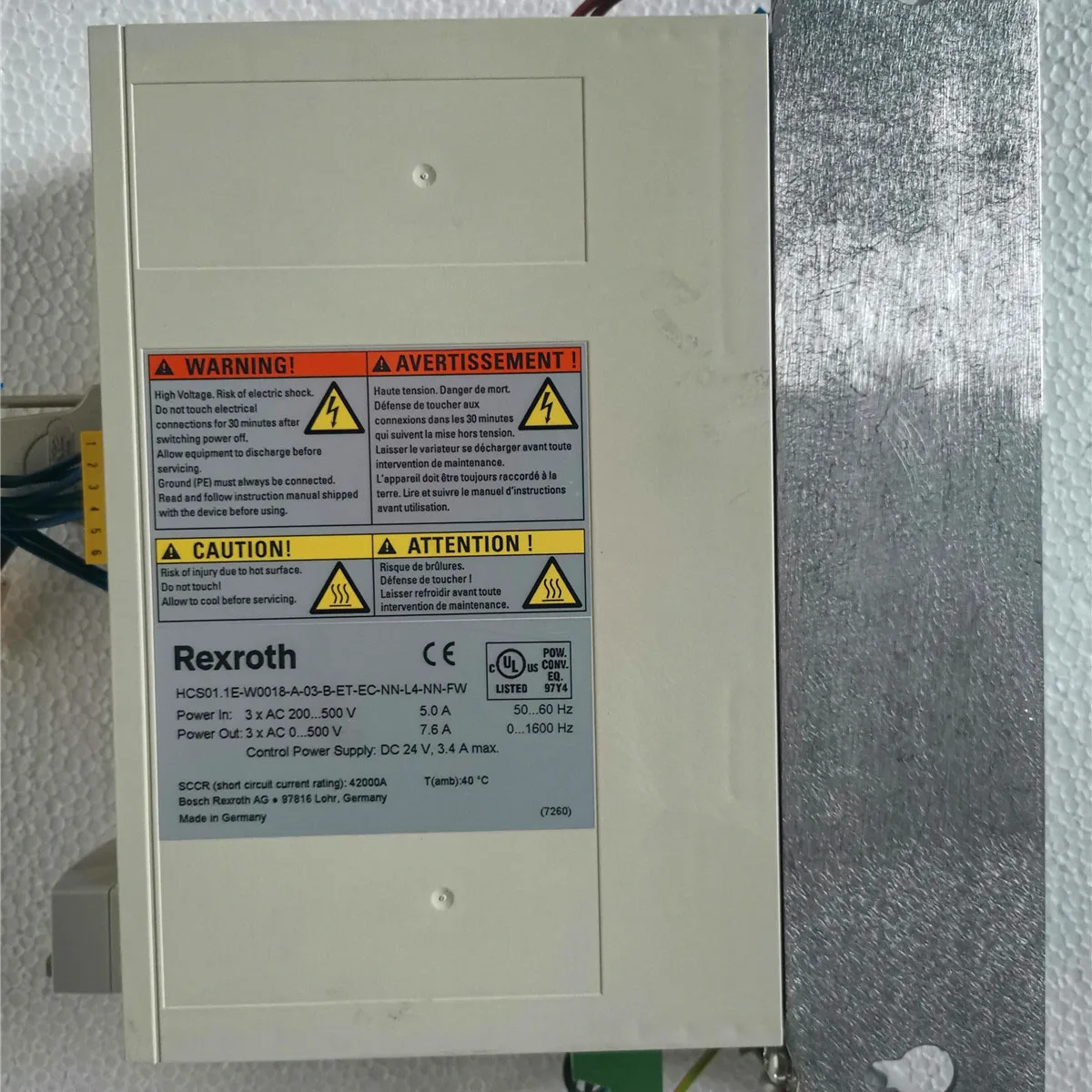 HCS01.1E-W0018-A-03-B-ET-EC-NN-L4-NN-FW Сервопривод