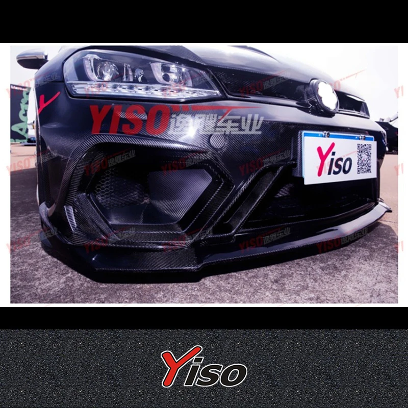 

FOR VW GOLF 7 R GTI Rline Modified encirclement Volkswagen GOLF 7 R GTI Rline Carbon fiber Yiso Front Bumper Kit