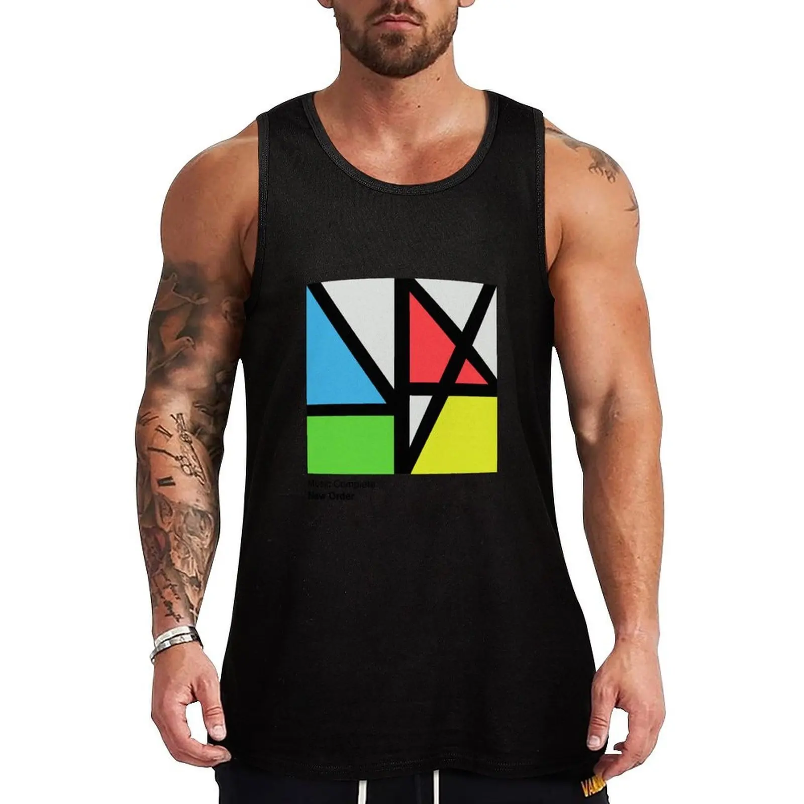 

Music Complete, 80S B ri tish alter native rock album cover Tank Top vest for men men clothings Men's t-shirts