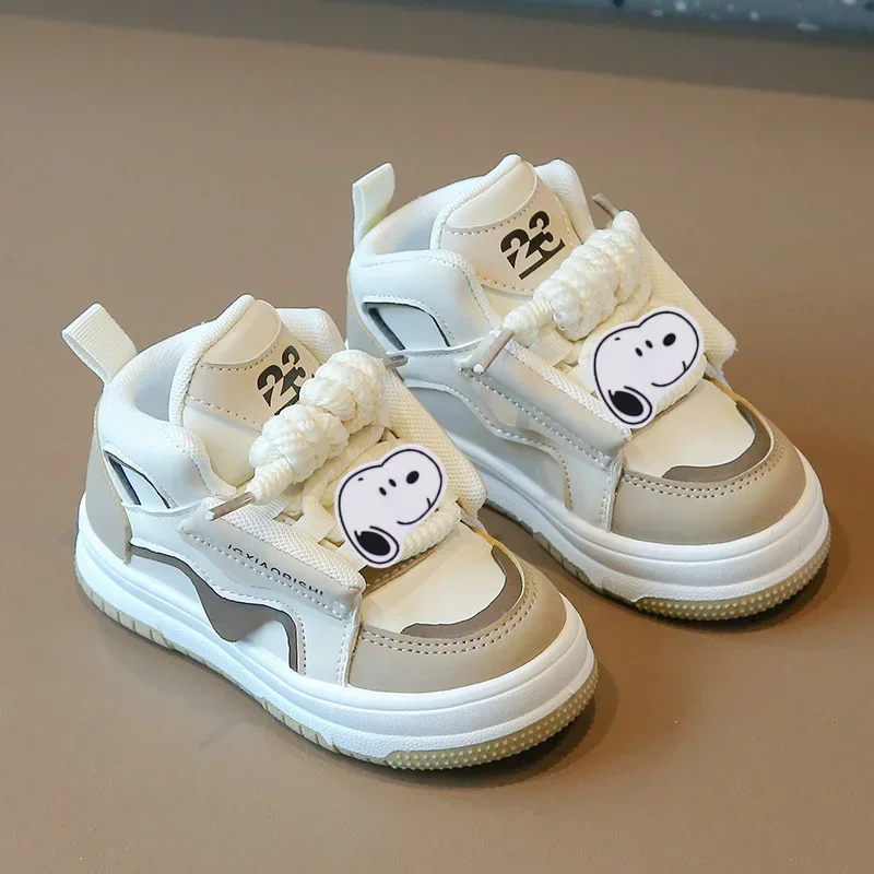 

Snoopy Spring and Autumn New Children's Sports Shoes Boys' Casual Shoes Girls' Bread Board Shoes Fashion Baby Sneakers
