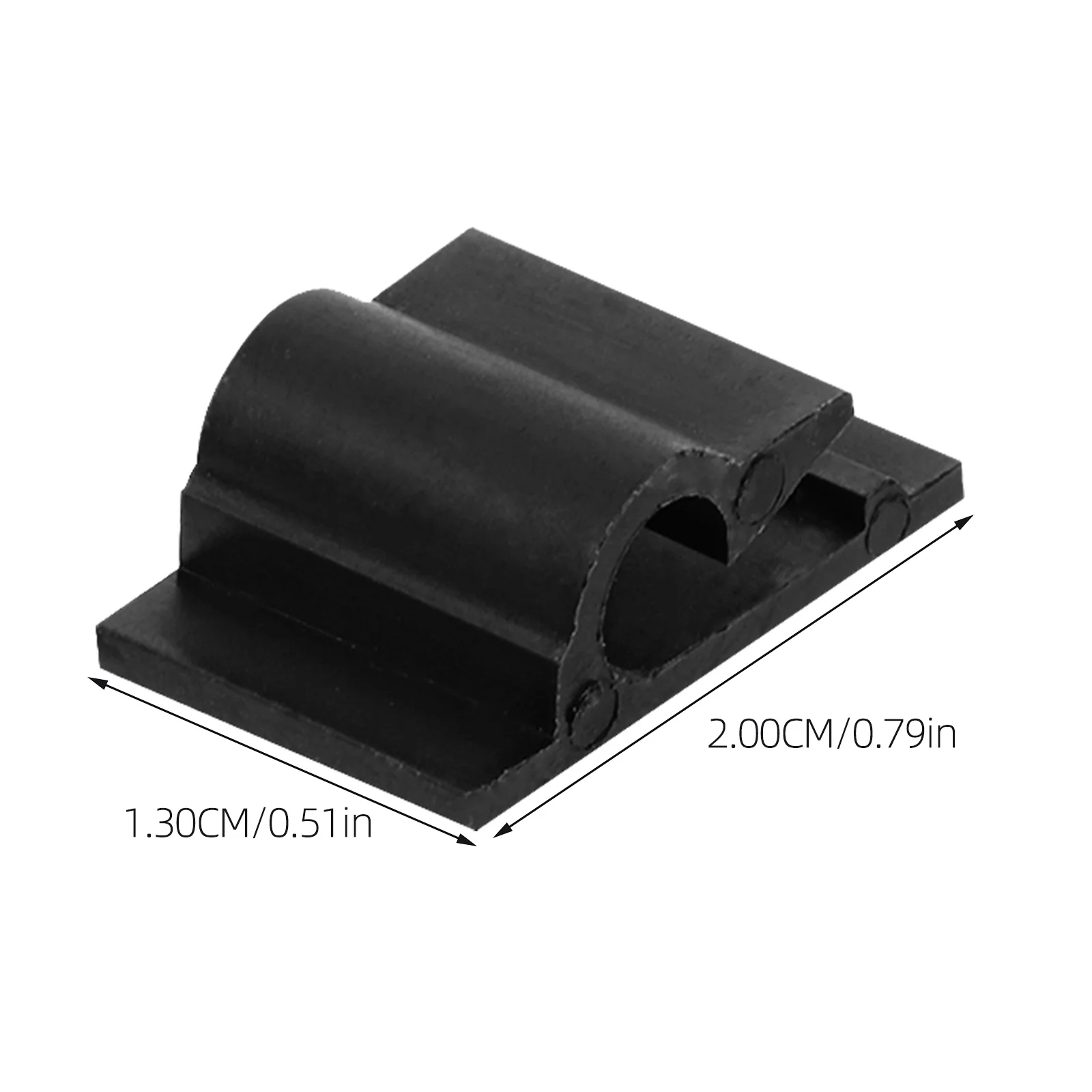 100 stuks zelfklevende kabelclips snoerorganisatoren met sterke kleverigheid voor thuiskantoor bureau kabelbeheer zwart wirwarvrij