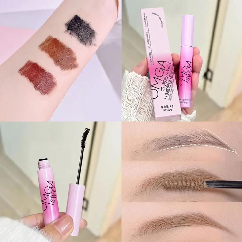 Oogmake-up 3 Kleuren Wenkbrauw Crème Transpiratie Waterdicht Wenkbrauw Enhancer Crème Schoonheid Wenkbrauw Langdurige Wenkbrauw Mascara Gift