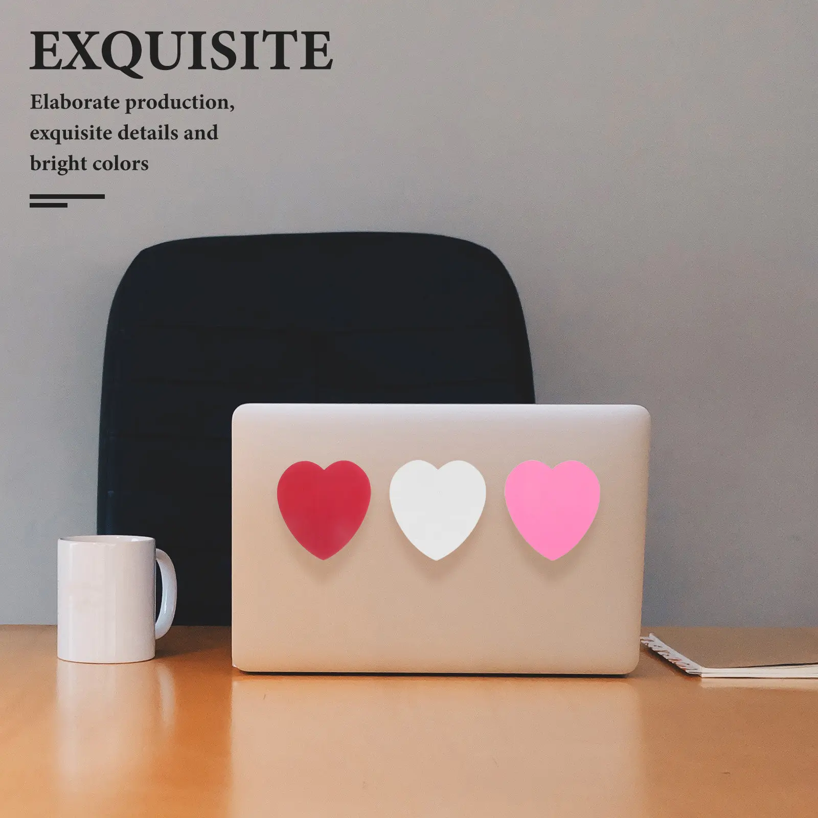 1Set Exquisite Paper Heart Cutouts Die Cut Shapes Love Themed Bulletin Board Decor for Valentine's Day Office School Home Wall