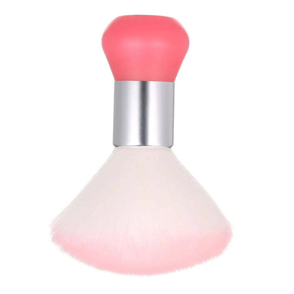 Soft Neck Duster Brush Pink Color Professional Barber Neck Brush Multi-functional Multi-functional Makeup Brush For Nail Art