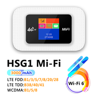 TIANJIE 4G MIFI LTE WiFi Router Portable Wi-Fi 6 3000mAh Pocket Mobile Network SIM Router WiFi Hotspot For Business Gaming