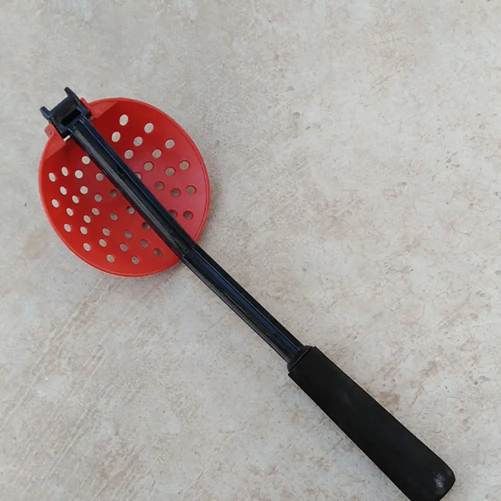 Reusable Foldable Ice Fishing Skimmer Spoon Convenient Ergonomic Design Long Reach Low Temp Resistant Ice Scoop for Daily
