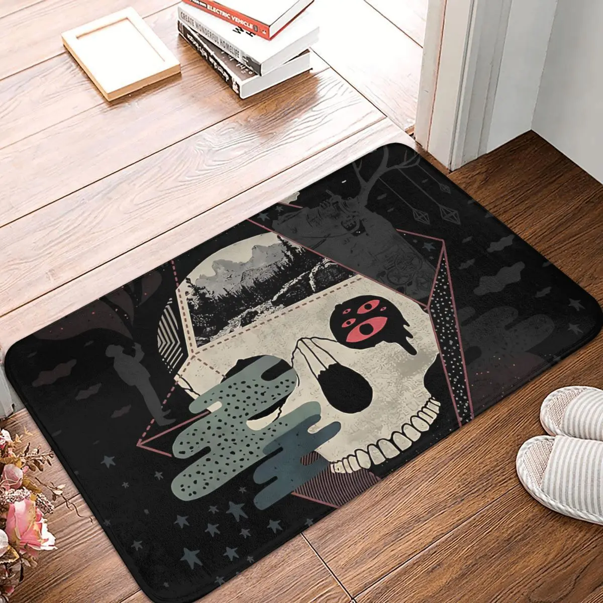 Happy Riddle Meme Y2K Non-Slip Carpet Doormat Bedroom Bathroom Mat Welcome Decoration Rug