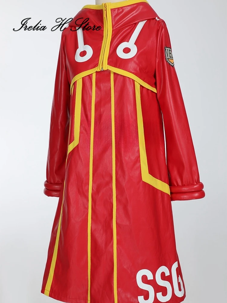 Irelia H ONE PIECE disfraz de Cosplay de Luffy, Anime, abrigo de PU, Disfraces de Halloween para hombre