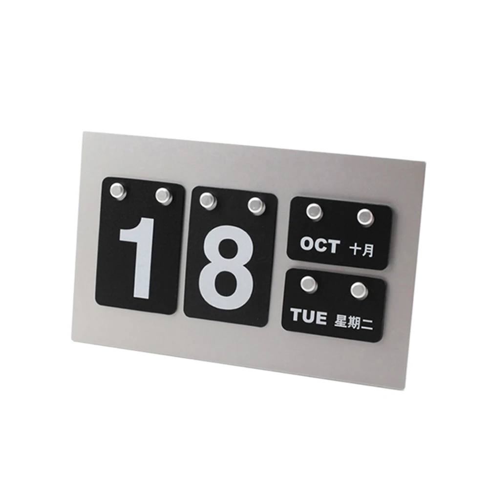 DIY Perpetual Calendar Cards Crafts Home Office School Desktop Decoration