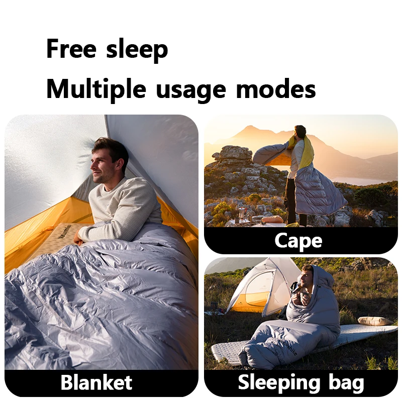 Naturehike Duck Down Sleeping Bag CW400 CW700 Adult Outdoor Camping Winter Thickened Cold Lightweight Sleeping Bag 5