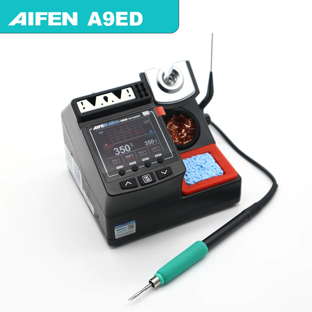 AIFEN A9ED Soldering Station 180W Power Electronic Welding with C210 C245 Solder Iron Handle Soldering Iron Phone Repair