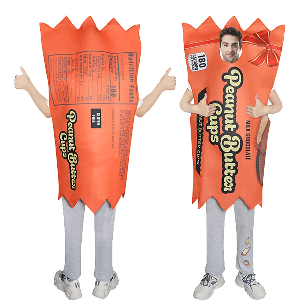 Carnival  Party Adult Cosplay Chocolate Bar Costume