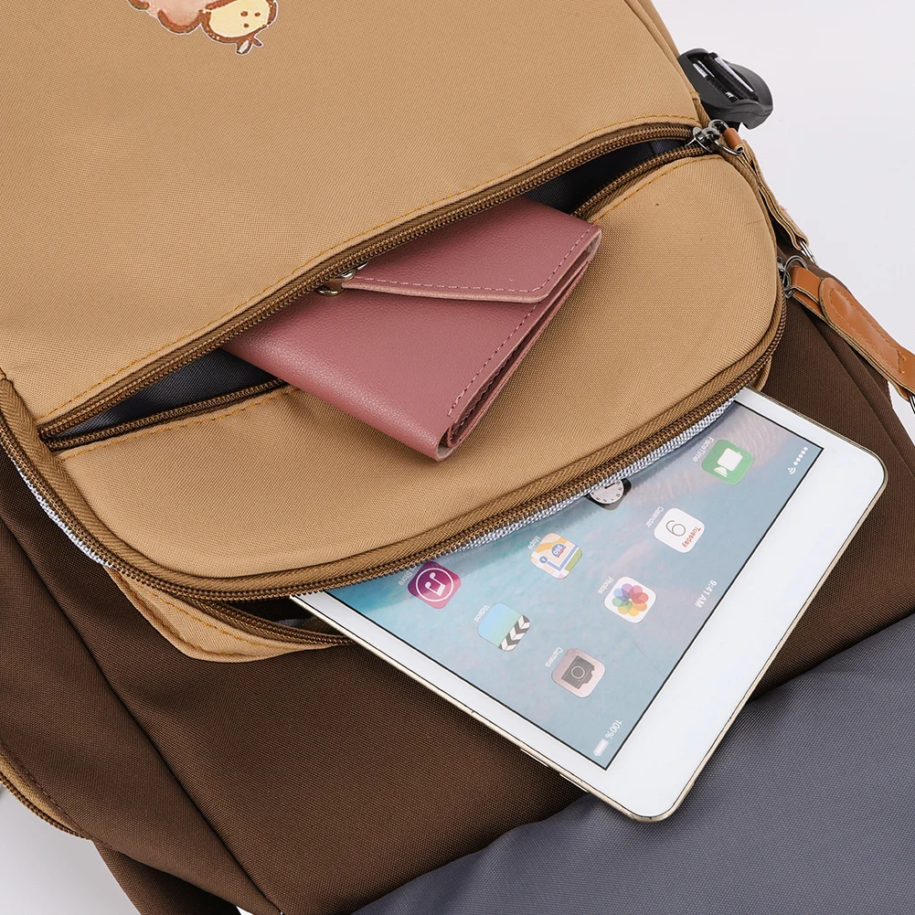 Mochila escolar Capybara Kawaii con estuche para lápices, mochila elegante con correa ajustable, mochila Adorable para compras, mochila de trabajo para adolescentes