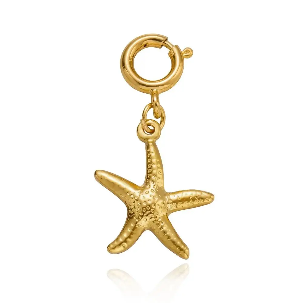 Lovely Hanger Starfish Shell Keychain DIY Stainless Steel Fish Conch Key Chain Fashion Pearl Bikini Pendant Vacation