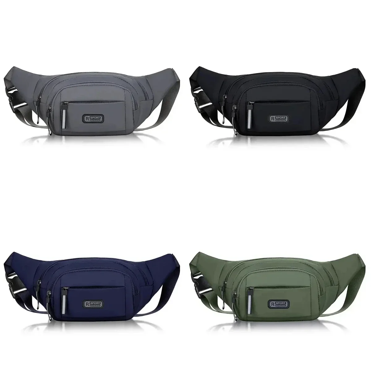 Men's Fashion Pure Canvas Mobile Waistpack Sports Outdoor Running Anti Theft Ultra Thin Invisible Gift