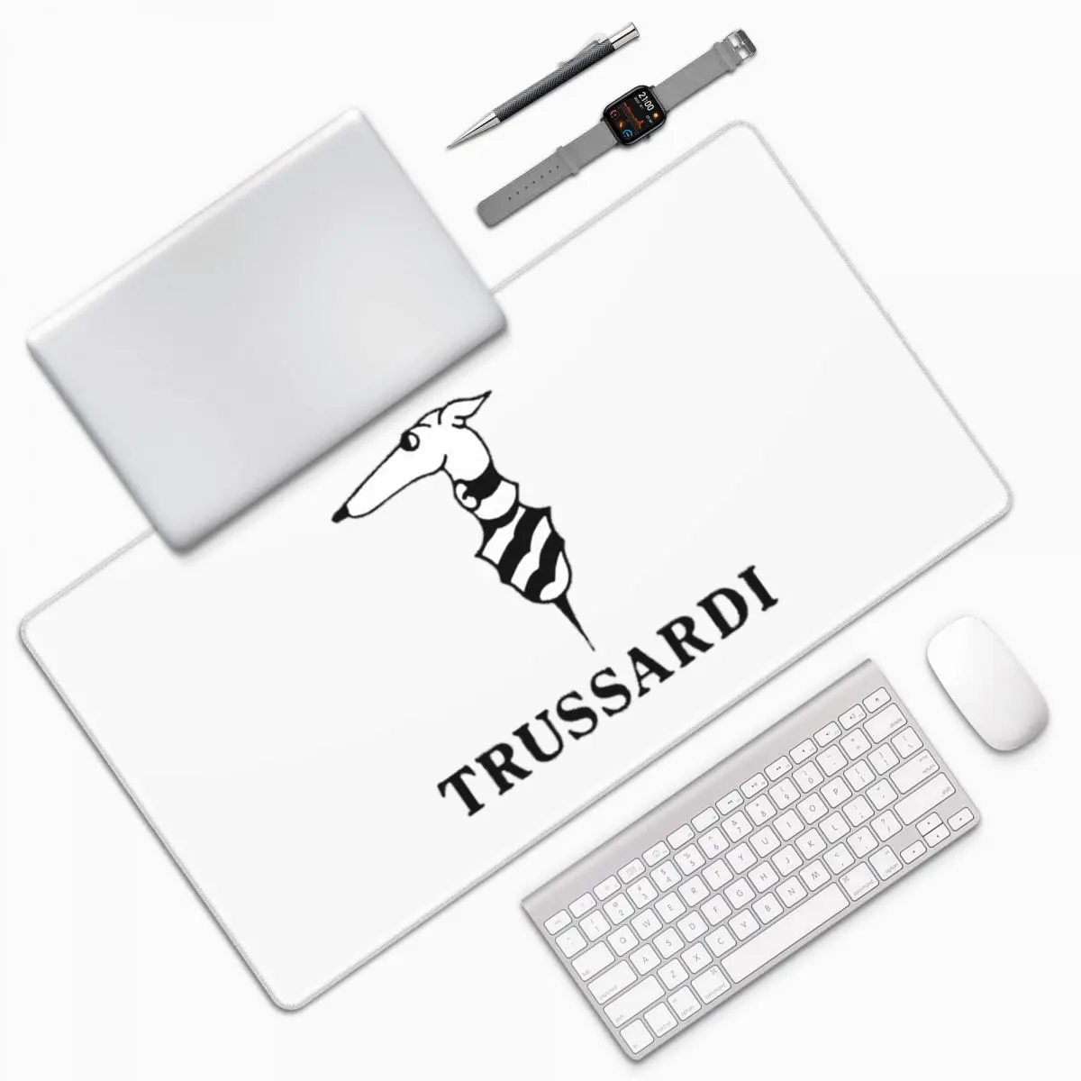 

Trussardis Logo Large Mouse Pad Computer Keyboard Mouse Mat Gamer PC Laptop Desk Mat Office Accessories Table Mats