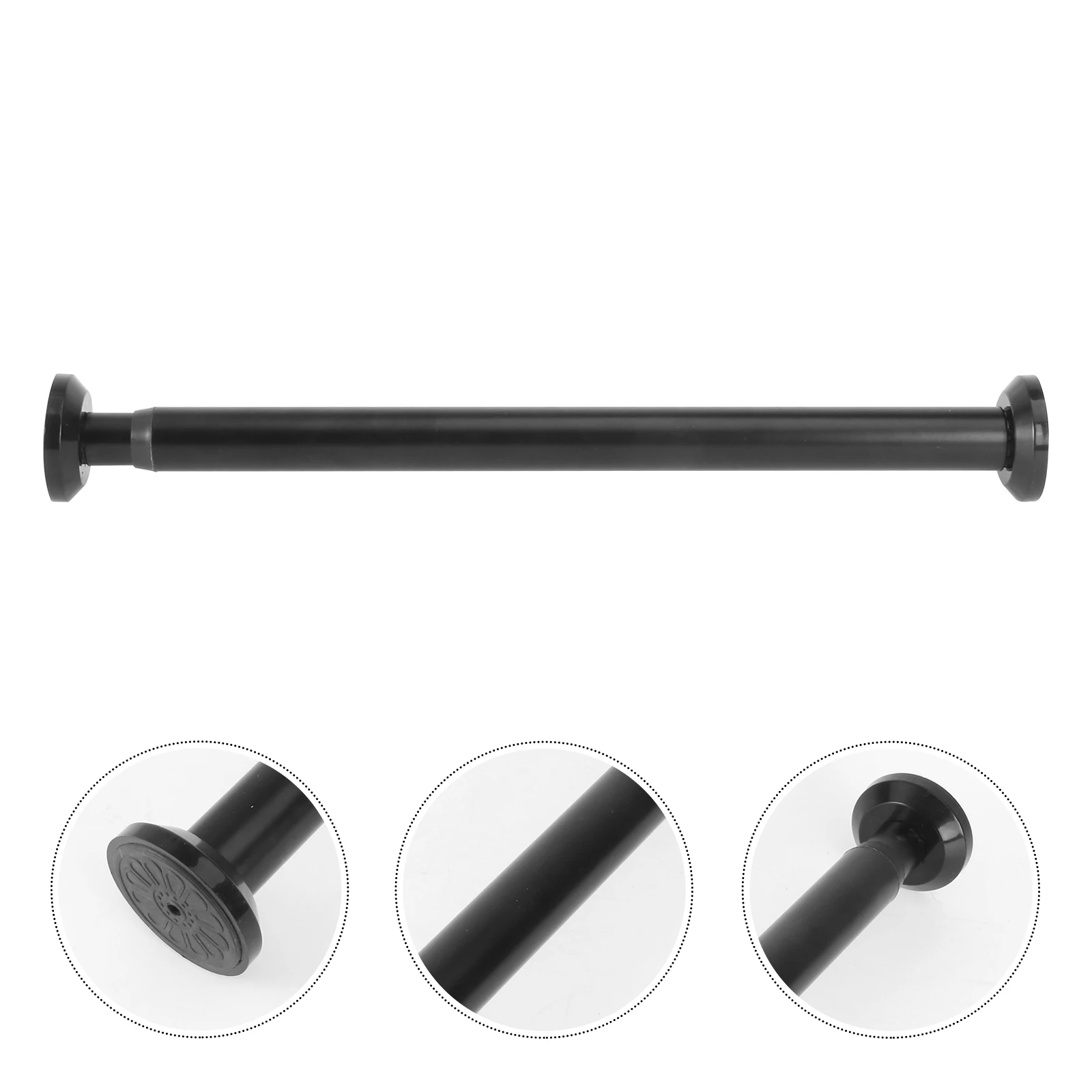

Retractable Wall Drying Rack Telescopic Rod Black Aluminum Punch Free Foldable Clothes Hanger Storage Nail Free Mounting Bathing