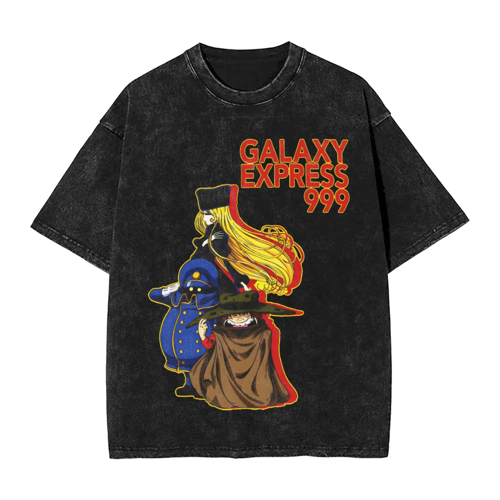 Galaxy Express 999 T Shirt  Loose T Shirts Short-Sleeve Y2K Basic Tops Summer Cotton O Neck Oversized Top Tees