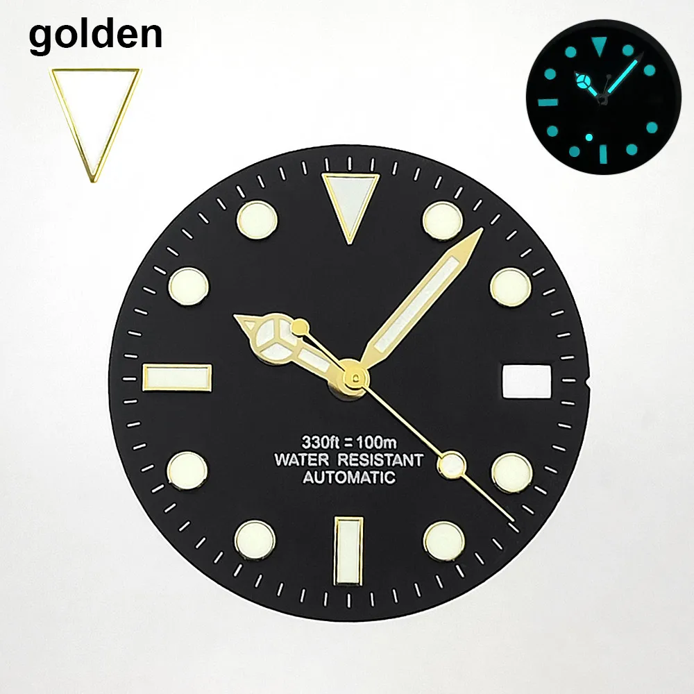 40,5-mm-Gehäuse für mechanische Uhren, passend für NH35- und NH36-Uhrwerke, Saphirglas, SUB-Edelstahlgehäuse in Gold, Uhrenteile und -zubehör. – Detail 8