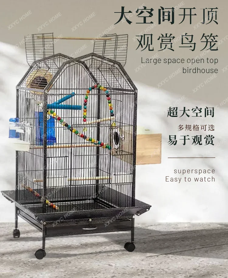 Pet Cage Di Parrot Special Bird Cage Big Brother Breeding Bird Cage Accessories Complete Collection Luxury Large Household