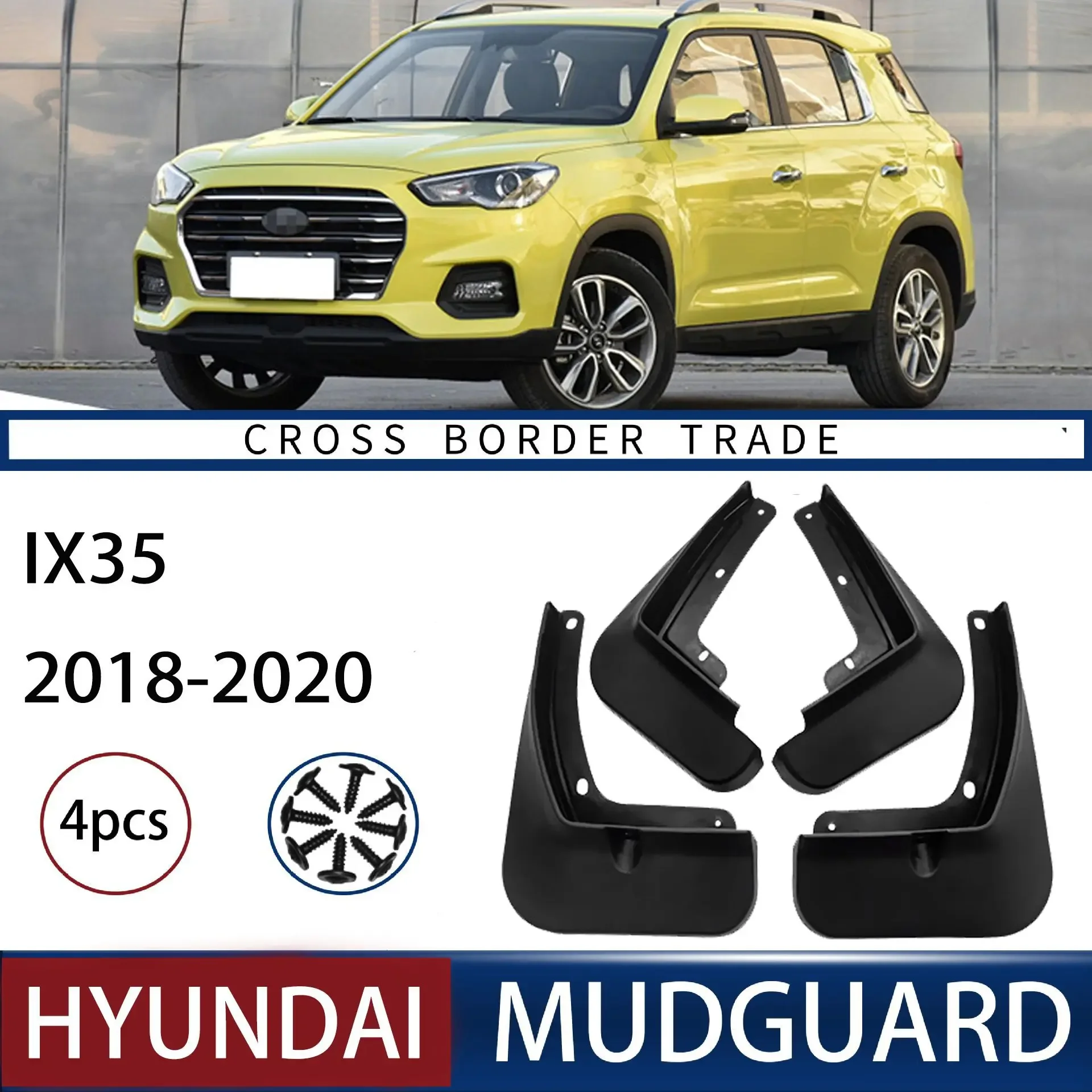 

For HYUNDAI IX35 2018-2020 mudguard Mudflaps Front Rear Flares Splash Guards Cover Car Accessoie