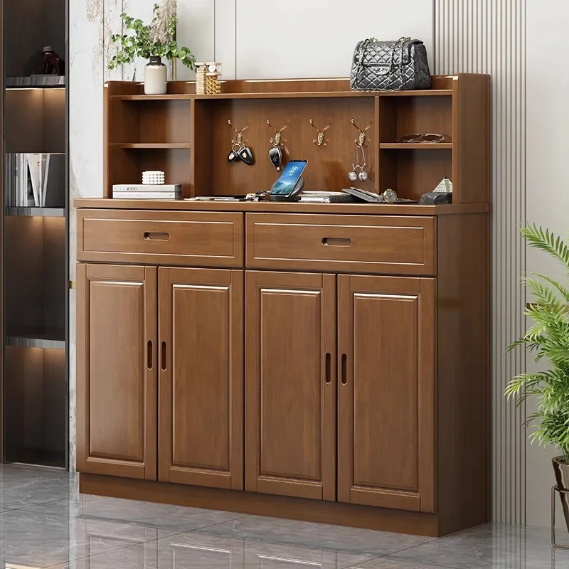 

Новые шкафы для обуви в китайском стиле, пыленепроницаемые шкафы для обуви из цельного дерева, модная простая мебель для дома La Combinaison YSXG