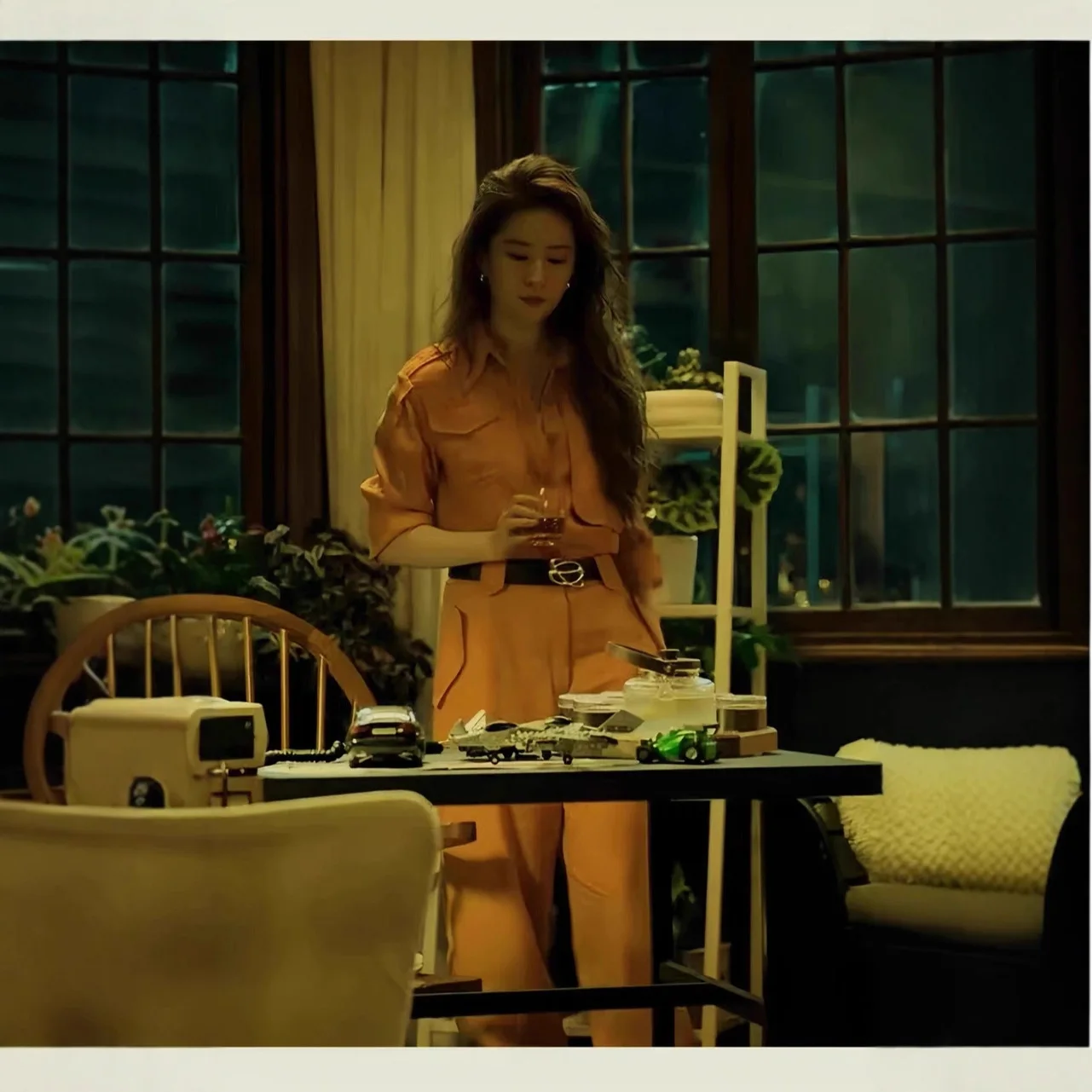 Mono de Trabajo Naranja para Mujer, Nuevo Diseño Moderno de Pantalones Largos de Cintura Alta, Sensación de Moda Casual, Producción China