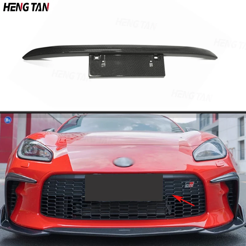 

For Toyota GR86 BRZ ZD8 2022-2023 Car Front Intake Grille Air Vent Cover Trim Foglamp Mesh Frame Carbon Fiber Parts Body kit
