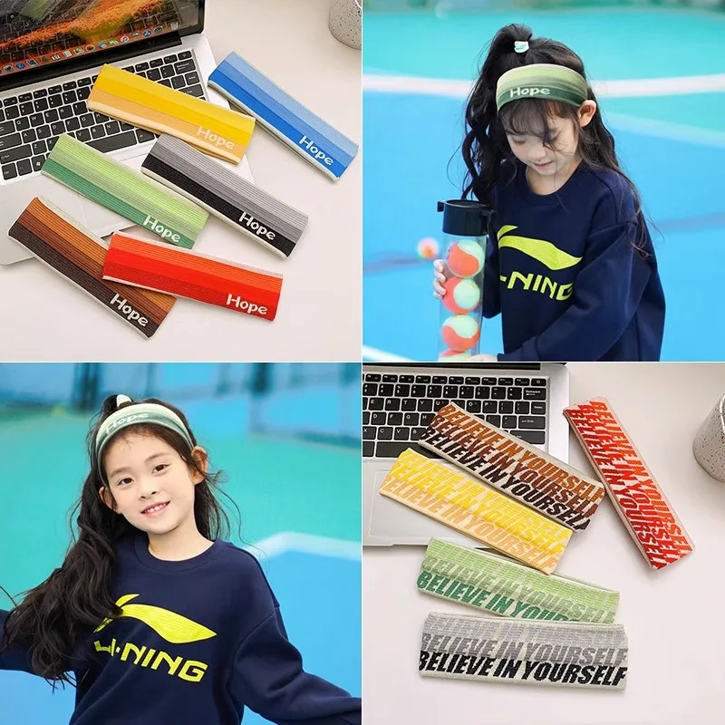 Children Hip-hop Hair Band Sport Sweat-Absorbent  Student Boy Girl Headband Basketball Football Dance Running Headweear