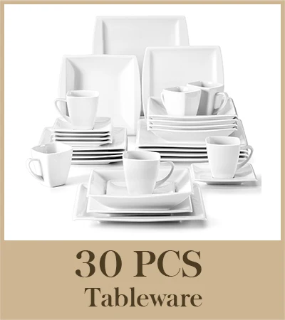 Malacasa 30/60 Stuks Marmer Grijs Porselein Serviesgoed Set Met 6 Stuks Dessert/Soep/Diner Bord/Kop/Schotel, Service Voor 12