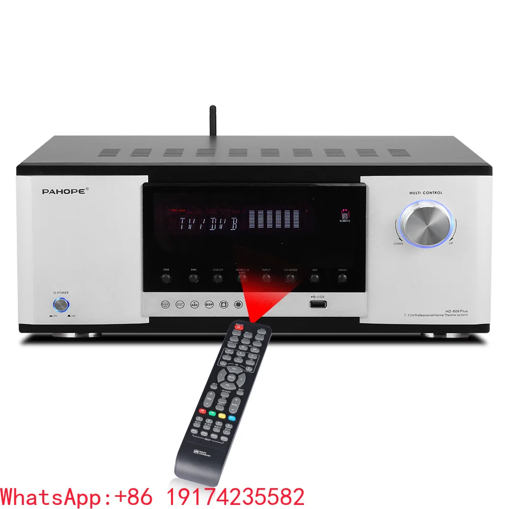 High Power 7.1 Home Theatre Amplifier Power Amplifier DTS Karaoke Audio Video Playback  Amplifier