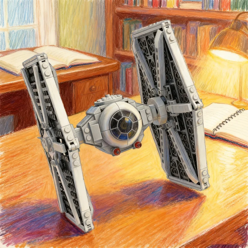 

502pcs MOC Imperial Twin Ion Engine Fighter Star Battle Model Building Blocks Christmas Gifts Architecture Toys Idea Education