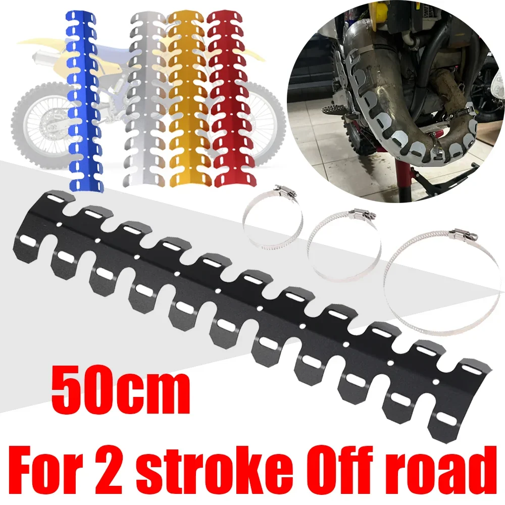 Osłona termiczna wydechu Osłona tłumika Osłona rury Ochrona dla Honda CR YZF KXF RMZ EXC Supermoto 2 suw Akcesoria