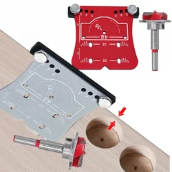 35mm Hinge Aluminum Alloy Hole Opener Hinge Hole Positioning Plate Door Woodworking Board Hinge Special  Positioning Template