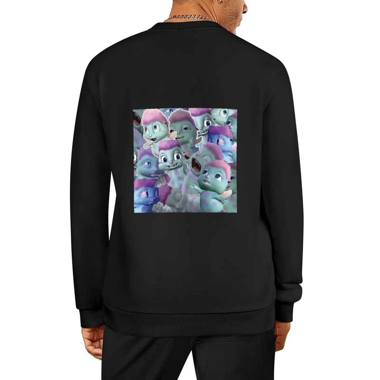 

Bibble Collage Pullover men's winter sweater men wear autumn new products korean style clothes hooded sweatshirt
