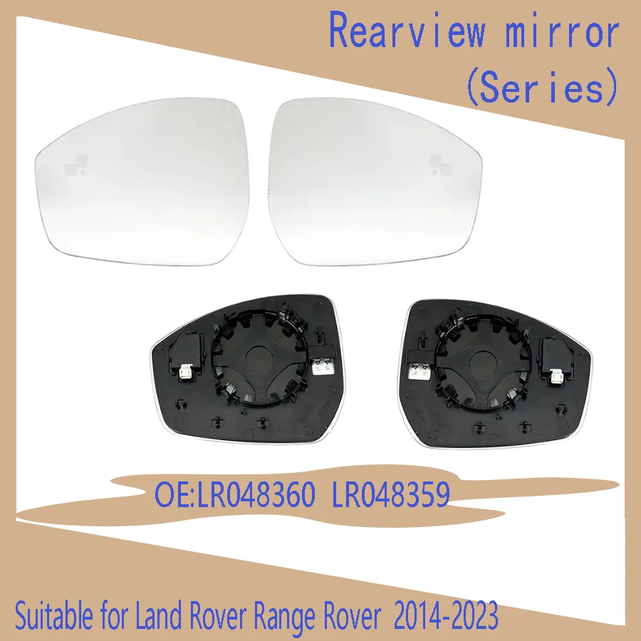 Suitable for Land Rover Range Rover LR048360 Aurora LR048359 Velar 2014-2023 Discovery Sport Jaguar rearview lens auto parts