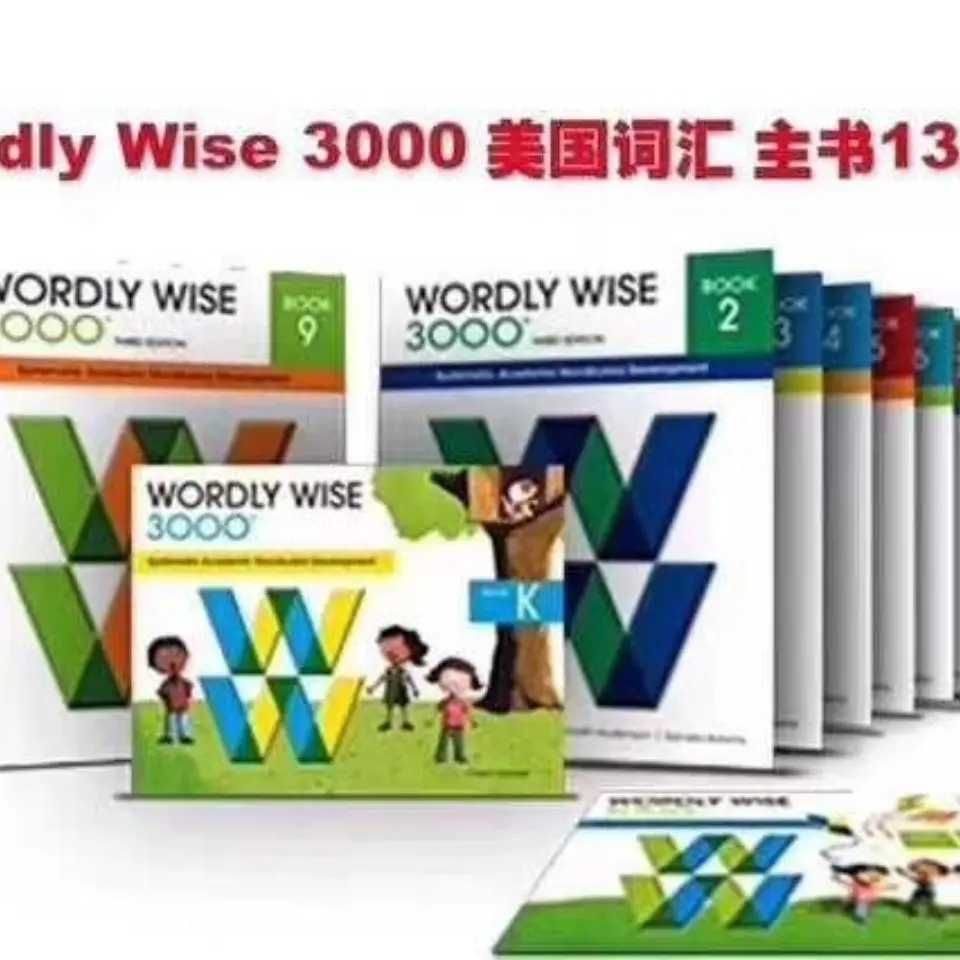 

Textbook Test Book Wordly Wise 3000 Word Color Printing 35 Books In Total Level K-12 Workbooks Vocabulary Expansion For Child