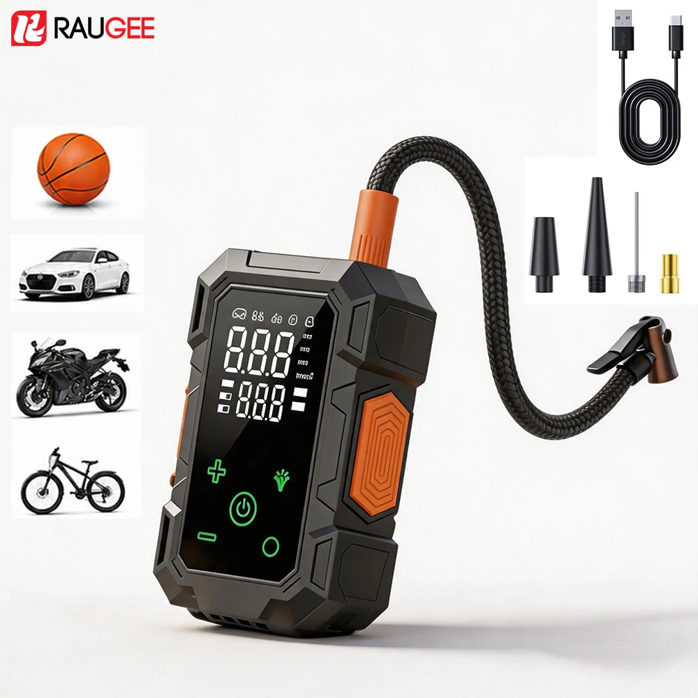 Tire Inflator Portable Air Compressor Motorcycle Air Pump Mini Electric Tire Air Inflator for Car Bicycle Football Motorcyle