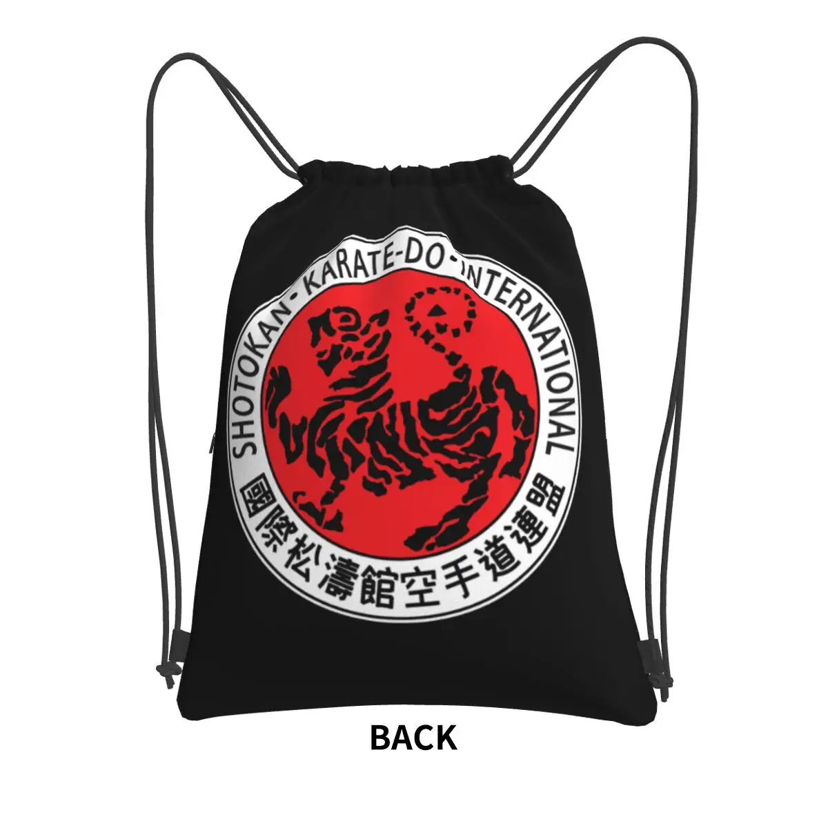 Shotokan Karate Drawstring Bags Backpack School Fabric Bag Male Storage Retro Street Classic Portable High Capacity Anti-pilling