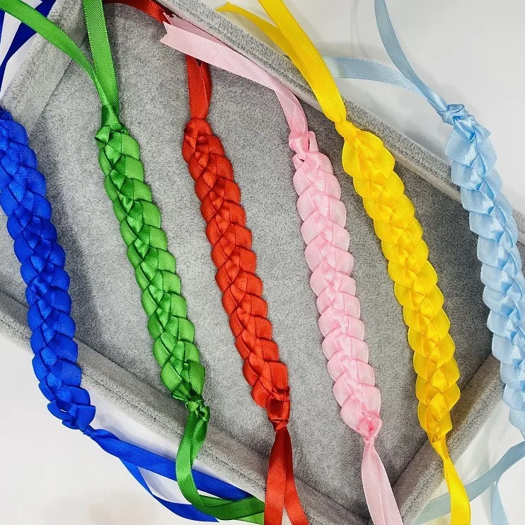 

Fan-made Multicolored Ribbon Wristbands; Hand-woven Wristbands for Event Entry Identification